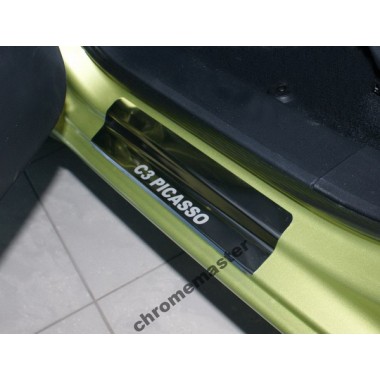 Накладки на пороги Citroen C3 Picasso (2009-) бренд – Croni главное фото